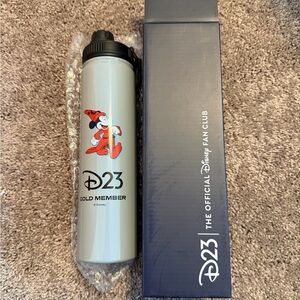 Disney D23 Gold Member Bottle with Mickey Design